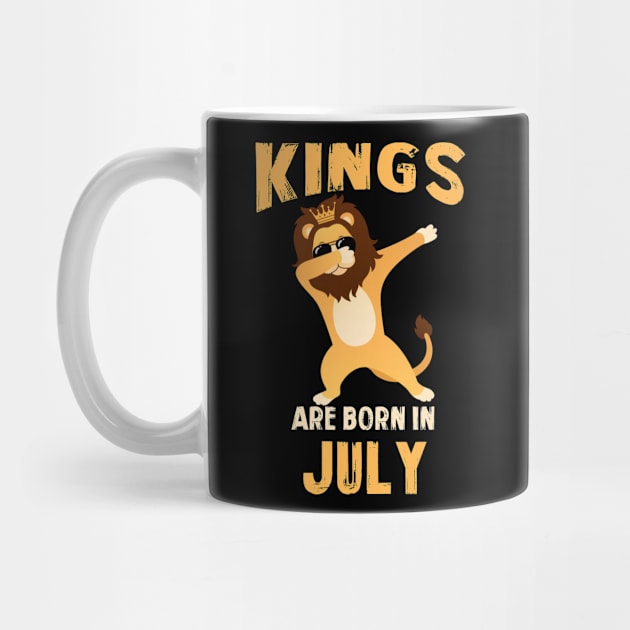 Cute King Are Born In July T-shirt Birthday Gift by johnbbmerch